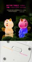 Lámpara Nocturna De Silicona Unicornio Para Niños Luz LED Recargable Por USB Decoración De Habitación Animal Cartoon Lámpara Táctil Para Regalos - details 13