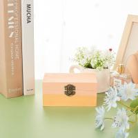 Caja De Joyería De Madera No Terminada Rectangular Con Tapa Plegable Y Cierre Frontal Para Artesanías Y Almacenamiento En El Hogar 13x6.1x7.9cm - details 5