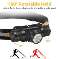 Linterna Frontal LED Potente 3000LM Impermeable Recargable USB D10 L2 Para Camping Pesca Torcha Frontal De Bicicleta Cueva Correr Senderismo - details 2