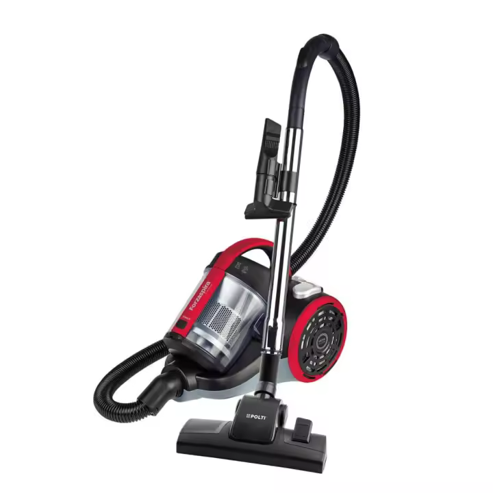 Polti Forzaspira C110_Plus Aspirador ciclónico sin bolsa, 2 litros capacidad depósito de recogida, 800 W, rojo/negro - 1