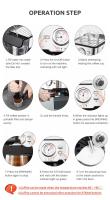 Cafetera HiBREW H5 de 1050W, Máquina de Café Espresso y Cappuccino Semi-Automática de 20 Bares, Capacidad de 1.5L, Pantalla de Temperatura - details 2