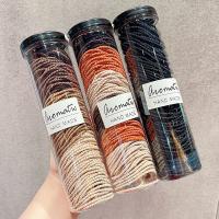 100pcs Anillos De Cabello Elásticos No Derrapantes Trenzas Para Cabello Simples Y Universales Para Mujeres Accesorio De Cabello De Polyester - details 1