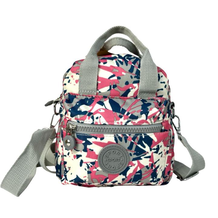MINI Bandolera para mujer con tela espampada,MEJORADA,impermeable,material 100% poliéster，Medida 20cm×18cm×8cm