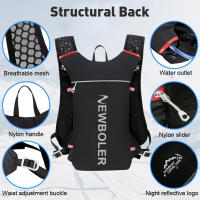Nueva Mochila Ultra-ligera NEWBOLER Para Trail Running 5L Chaleco De Hidratación Para Maratón Y Bicicleta Con Bolsa De Agua De 2L Para Hombres Y Mujeres - details 0