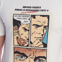 inMyHood-Camiseta Manga Corta Estampado Cómics de Algodón HS24MTS21-A para Hombre