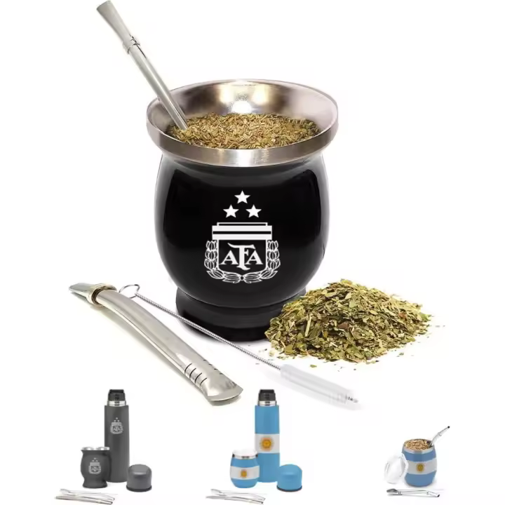 Aurum® Mate Argentino, Yerba Mate, Vajillas Completas Modernas, Te Matcha Kit, Bombilla Mate, Yerba Mate Argentina, Taza Calabaza, Bombilla para Mate, Termo Mate - 1