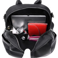 Mochila Casual De Moda Para Niñas De Color Sólido Resistente Al Agua Y a La Salpicadura Gran Capacidad Ligera Para Salir - details 3
