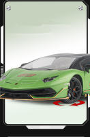 Coche De Escala 1:18 Aventador SVJ De Aleación Modelo De Coche Deportivo Metálico Con Sonido Y Luz Juguete Para Niños Regalo De Cumpleaños - details 13