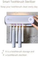 Nuevo Porta Cepillo De Dientes UV Con Secado Automático Y Esterilizador Inteligente Para Baño Pared Montada Recargable Secado Rápido - details 1