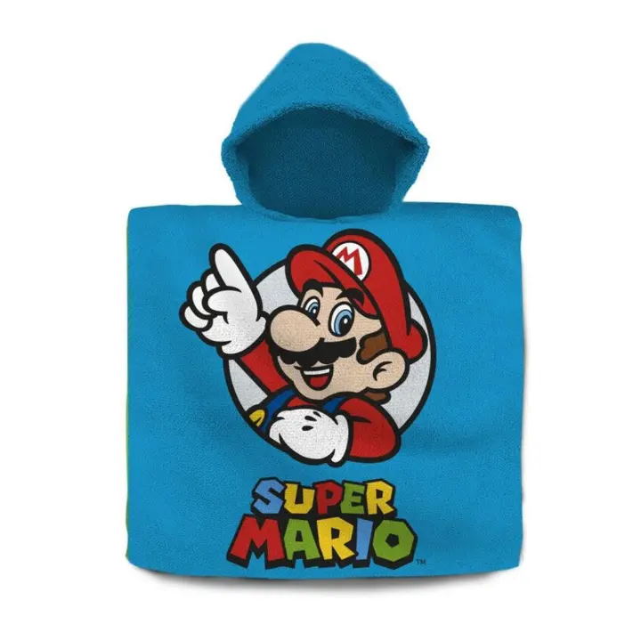 Poncho toalla Super Mario Bros algodon - 1