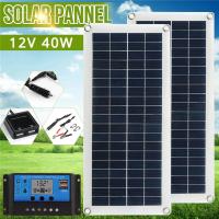 Panel Solar Plegable De 40W Para Exteriores Con USB 5V Adecuado Para Camping Y Senderismo En RV Suministro De Energía - details 0