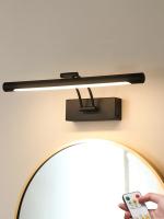 Lámpara LED Moderna Para Espejo Con Control Remoto Y Interruptor Push Recargable Iluminación Para Baño Dormitorio Hotel Metal Color Oro Negro - details 10
