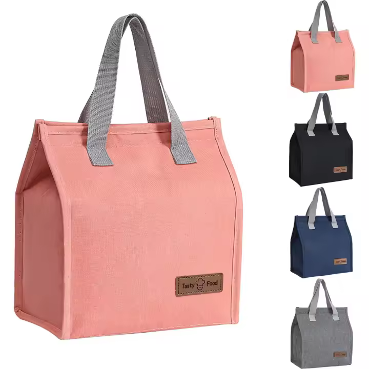 Bolsas De alMuerzo para Mujeres y helbres, Bolsa de alMuerzo reutilizable a prueba de fugas para niños, Bolsas Frías aisladas para, Bolsas técnicas para el trabajo, Escuela, picnic, Viajes (Pink) - 1