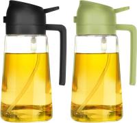 TrendPlain Botella dispensadora de Aceite de 16 onzas para Cocina, dispensador de Aceite de Oliva 2 en 1 y PULVERIZADOR DE AGUA, botella de Aceite de Oliva de 470 ml, PULVERIZADOR DE AGUA DE OLIVA - details 0