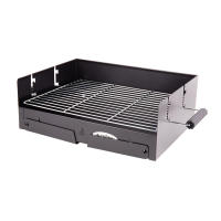 Cofan Barbacoa de carbón portátil | Parrilla de acero cromado | Barbacoa plegable | Con asas laterales | Ideal para camping, jardín y terraza | Medidas: 45,5 x 34,5 x 31,5 cm - details 2