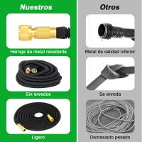 Manguera de Jardin Extensible, Mangueras Jardin con Pistola Rociadora de 8 Funciones Manguera Flexible y Ligera para Lavado de Coche, Jardín, Lavar la Mascota con Bolsa de Almacenamiento(7.5米  25FT) - details 3