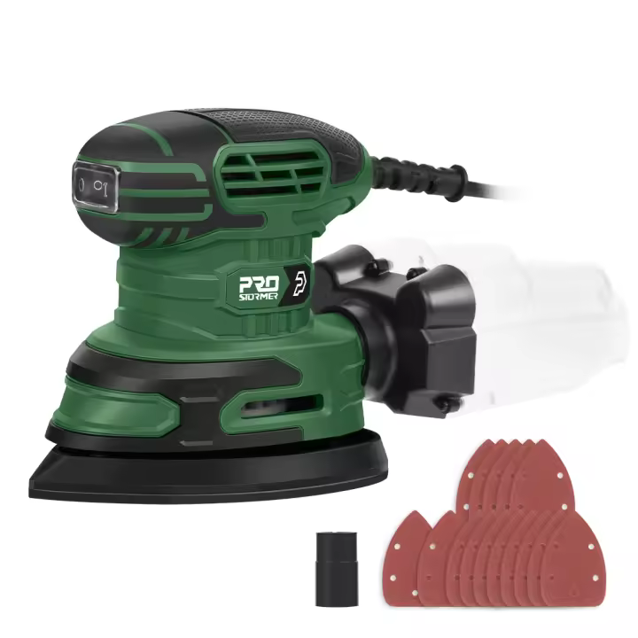 Sábaner Electrico Detalle 230V 240W Con Fuerte Recolección De Polvo Y 15 Piezas De Papel De Herramienta De Pulido PROSTORMER - 1