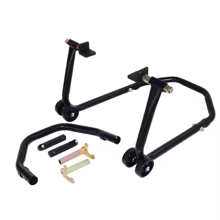 JOMAFA CABALLETE / SOPORTE / ELEVADOR MOTO DELANTERO O TRASERO + ADAPTADORES - - 1