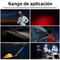 BORUiT Mini Linterna De Corbata LED Con Luz Roja Y Pilas AAA 4 Modos Impermeable Torcha De Trabajo Para Camping Y Búsqueda - details 9