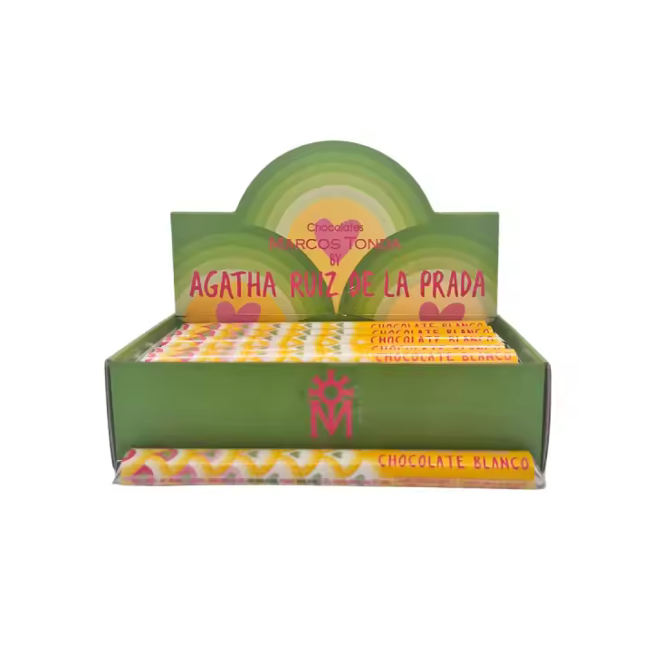 Pack 24 unidades de Chocolatinas de Chocolate blanco , 30gr by Agatha Ruiz de la Prada - 1
