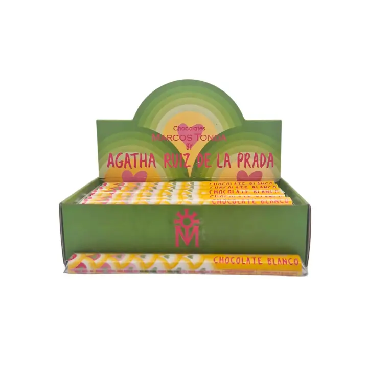 Pack 24 unidades de Chocolatinas de Chocolate blanco , 30gr by Agatha Ruiz de la Prada - 1