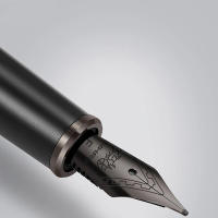 Pluma Fuente De Lujo Con Tintero Y Diseño Clásico De Punta Fina Metálica Para Escribir Smoothmente - details 2