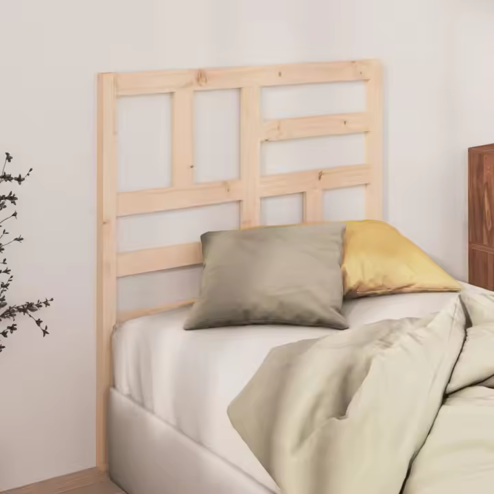 Cabecero de cama madera maciza de pino 96x4x104 cm - 1