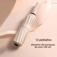 Paraguas Automático  12 De Tamaño Grande En Color Sólido Con Protección UV Y Luz Colapsable Para Sombrilla - details 1