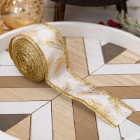 Cinta De Encaje Dorado Para Decoración De Hogar Cinta Vintage Delineada Con Dorado Para Manualidades DIY Decoraciones De Navidad Bodas Suministros De Cintas De Poliéster 2 Pulgadas - details 5