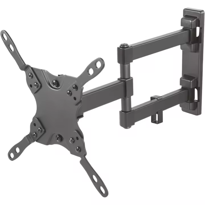 AISENS WT42TSLE-011 - Soporte Extensible de Pared Eco para Monitor / TV Televisor LCD, LED, OLED Plano de 13" - 42" | Inclinable | Giratorio y Nivelable de 13 a 42 pulgadas | Montaje en Pared | Carga Máxima: 20kg | Color: Negro
