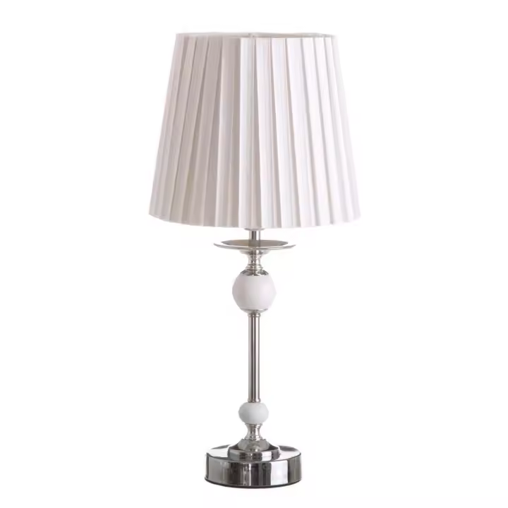 Lámpara de sobremesa moderna blanca de metal para dormitorio Arabia-DAMDAM GO - 1
