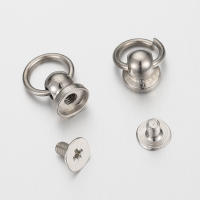 20 Piezas De Metal Con Anillo O Y Tornillos Redondos Para Manualidades Y Decoración De Fundas De Teléfono Accesorios De Joyería - details 3