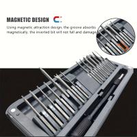Juego De Destornilladores Precisi\u00f3n 30 En 1 Con 28 PCS Kit De Reparaci\u00f3n Magn\u00e9tica Herramienta Electr\u00f3nica De Acero S2 Larga 40mm - details 5