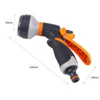 Pistola De Rociador De Jardín Con 7/8 Modos Para Riego Alta Presión Agua Suave Grip Plástico Para Plantas Césped Y Yarda - details 13