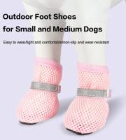4pc Zapatos Para Perros No Slip Transpirables Y Resistentes Al Desgaste Adecuados Para Pequeños Y Medianos Animales De Compañía Protección Del Pies Para Perros Y Gatos - details 1
