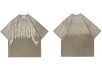 Camiseta Hip Hop Para Hombre Estilo Harajuku Con Estampado De Letras Y Tie Dye Gradiente Algodón Suave Y Transpirable Camiseta Casual De Verano T-Shirt Oversize - details 11