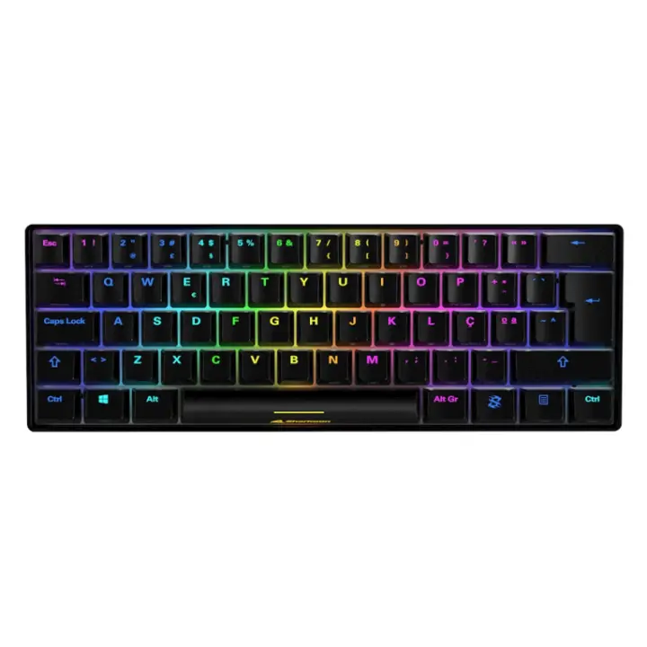 TECLADO GAMING SHARKOON SKILLER SGK50 S4 KAILH RED NEGRO PT - 1