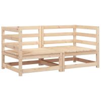 vidaXL Sofás esquineros jardín 2 uds madera pino impregnada 70x70x67cm Pino natural, Marrón pino, Douglas natural Conjunto Terraza Muebles Jardín Exterior Juego de Muebles de jardín Mueble Jardín Exterior Muebles de Salon Exterior - details 1