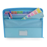 Office Box Carpeta Clasificadora VISION 12 Divisiones - Estuche Frontal - Cremallera - Laterales Reforzados - details 2