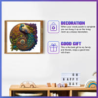 Rompecabezas De Madera En Forma De Animal Peacock Irregular Juego De Adultos Regalo De Festival Para Amigos Y Familia - details 3