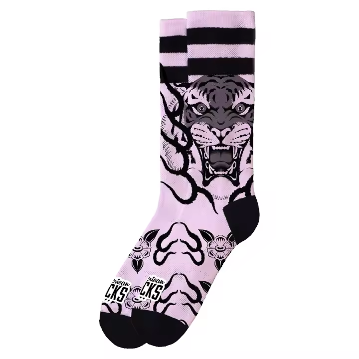 Calcetines American Socks Rosas Khan Mid High Signature Socks - 1