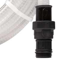 vidaXL Manguera de succión conectores de PVC transparente 1" 10 m PVC - details 6