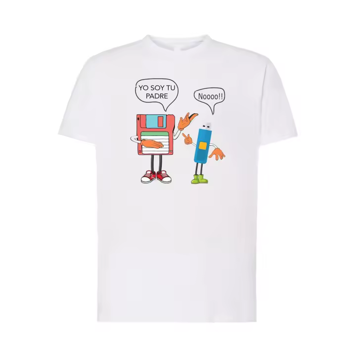 Yo soy tu Padre - Frase de Disco 3 1/2 a Pent Drive - Camiseta divertida Unisex algodón Premium - 1