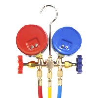 Juego De Medidores De Presión Para Aire Acondicionado 3 Caminos Con Tubo Y Gancho Para Freón Compatible Con R12 R22 R404A R134a - details 3