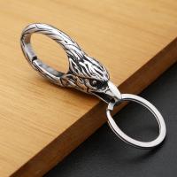 Llavero De Acero Inoxidable Vintage Punk Con Diseño De Cabeza De Dragón Para Hombres Y Mujeres Adorno Para Cinturón Joyería Regalos De Moda - details 4