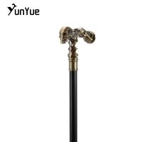 Bastón De Caminar Estilo Steampunk Con Cabeza De Momia De Cobre Decorativo Y Vintage Para Fiesta Y Cosplay 93 Cm - details 3