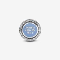 Pandora Moments 792016CZ _ E038 Charm Home & Anchor de Plata de Lei con circonitas, compatible con pulseras Moments, Talla única, Plata de Lei, Circonita cúbica, Viene con Caja original. - details 1
