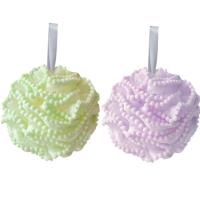 2pcs Esponja De Ducha De Dos Colores Espuma Rica Exfoliante Para Cuerpo Herramienta De Limpieza De Piel Suave Y Muy Uso En El Baño - details 2