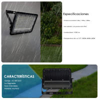 Foco Proyector LED - NEW AVANT BLACK - 50W - 100W- 200W -  IP65 -  3CCT - details 1