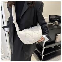 Bolso De Mano Plegable Para Mujer Con Gran Capacidad Y Cierre De Cremallera Estilo Casual Bolsa De Hombro Con Capa De Algodón Acolchado Bolsa Mensajera Moda - details 7